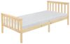 ML-DESIGN Bettgestell Holz Tagesbett, Jugend Einzelbett mit Kopf- & Fußteil, Holzbettgestell, Kinderbett, Bettrahmen Massivholz Bett Jugendbett Kiefer Natur Bild 2