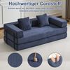 Leawin Sofa 4-in-1 Wohnzimmersofa mit Bettfunktion – faltbares Cord Schlafsofa, Bequemes & modernes Schlafsofa aus Cord – ideal für kleine Räume Bild 3