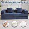 Leawin Sofa 4-in-1 Wohnzimmersofa mit Bettfunktion – faltbares Cord Schlafsofa, Bequemes & modernes Schlafsofa aus Cord – ideal für kleine Räume Bild 2