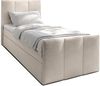 AX LIVING Levente Bett mit Bettkasten 80x200 Beige Boxbett Stauraum Bild 2