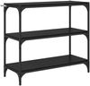 vidaXL Bücherregal Schwarz Eichen-Optik 80 x 33 x 70,5 cm 881110 Bild 2