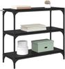 vidaXL Bücherregal Schwarz Eichen-Optik 80 x 33 x 70,5 cm 881110 Bild 3