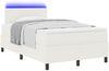 vidaXL LED Boxspringbett Creme und Weiß 120 x 190 cm Cordstoff 3337593 Bild 3