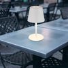 LED Tischlampe, weiß, Akku, Touchdimmer, Flaschenaufsatz Bild 4