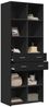 Highboard, BuffetSchrank, Büroschrank Schwarz 70x42,5x185 cm Holzwerkstoff Bild 3