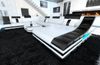 Sofa Dreams Wohnlandschaft Ledercouch Sofa Leder Turino XXL U Form Ledersofa, Couch, mit LED, wahlweise mit Bettfunktion als Schlafsofa, Designersofa Bild 1
