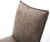 Drehstuhl Lelio-Flex Mikrofaser Taupe Vintage Kreuzgestell breit Graphit 360° drehbar Wippfunktion Taschenfederkern Bild 4