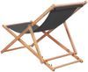 vidaXL Strandstuhl Klappbar Stoff und Massivholz Grau 44001 Bild 4