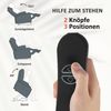 HOMCOM Relaxsessel mit Aufstehhilfe, Liegefunktion (Relaxsessel, 1-St, TV-Sessel), für Wohnzimmer, Samt, Grau Bild 4
