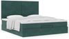 vidaXL Ottoman-Bett mit Matratzen Dunkelgrün 160x200 cm Samt 3313412 Bild 4