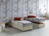 Dmora Einzelbett Aribal, Bettkasten mit Stoffbezug, 100 % Made in Italy, Öffnung vorne, inklusive Matratze 90 x 200 cm, Beige Bild 2