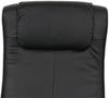 Relaxliege Relaxsessel Fernsehsessel N44 mit Hocker ~ schwarz Bild 5