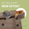Lumaland Hundebett Indoor Cord L 110x75x18cm hellbraun vakuumiert Bild 4