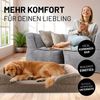 Lumaland Hundebett Indoor Cord L 110x75x18cm hellbraun vakuumiert Bild 3