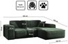 Kaiser Möbel Ecksofa Eckcouch SIENA L-Form, Stoff Poso/Salvador/Maloy/Artico/Velo, Einzelsofa, Bequem, originelles Design, praktisch, viele Farben Bild 3