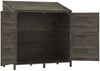 vidaXL Gerätehaus Anthrazit 102x52x112 cm Massivholz Tanne 152184 Bild 4