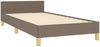 Bettgestell mit Kopfteil Taupe 100x200 cm Stoff [3125118] Bild 5