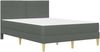 vidaXL Bettrahmen Dunkelgrau 140 x 200 cm Polyester 3414960 Bild 3