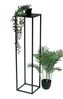 DanDiBo Blumenhocker Metall Schwarz Eckig 100 cm Blumenständer Beistelltisch 96351 Blumensäule Modern Pflanzenständer Pflanzenhocker Bild 5