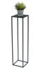 DanDiBo Blumenhocker Metall Schwarz Eckig 100 cm Blumenständer Beistelltisch 96351 Blumensäule Modern Pflanzenständer Pflanzenhocker Bild 4
