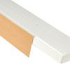 Bestlivings 1-3 Läufige Vorhangschiene mit Innenlauf aus Kunststoff und Kunststoff Blende Buche 90cm 2-läufig Bild 3