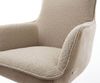 Drehstuhl Heira-Flex mit Armlehnen Materialmix Schlamm Kreuzgestell breit Effektfinish Titan 360° drehbar Taschenfederkern Bild 4