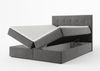 AX LIVING Stauraum Boxspringbett Braun 160x200 cm Geceteni Doppel Bett Bild 3