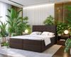 AX LIVING Stauraum Boxspringbett Braun 160x200 cm Geceteni Doppel Bett Bild 1