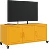 vidaXL TV-Schrank Senfgelb 100,5x39x43,5 cm Stahl 846647 Bild 5