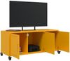 vidaXL TV-Schrank Senfgelb 100,5x39x43,5 cm Stahl 846647 Bild 4
