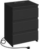 Yaheetech Nachttisch mit Ladestation, 2 USB-Anschlüsse und 2 AC-Steckdosen (1-St), Beistelltisch mit 3 Schubladen, 45,5 × 35,5 × 60,5 cm Bild 5