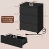 Yaheetech Nachttisch mit Ladestation, 2 USB-Anschlüsse und 2 AC-Steckdosen (1-St), Beistelltisch mit 3 Schubladen, 45,5 × 35,5 × 60,5 cm Bild 3