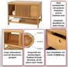 Teak-Kommode HWC-M70, Sideboard, Schiebetüre Schubladen, hochwertiges B-Grade-Teak (Kernholz, 20-30 Jahre), 81x106x55cm Bild 2