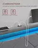 VASAGLE Doppelbettgestell, Bettgestell, 140 x 200 cm, LED, Metallbett, 4 Schubladen, Ladestation, verstellbares gepolstertes Kopfteil, hellgrau-mattschwarz RMB827G01 Bild 4