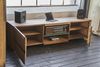 KAWOLA Lowboard YOSHA 2 Türen mit LED Eiche 52 x 45 x 200 cm Bild 4
