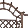 Hochbeet HWC-P66, Pflanz-/Blumenkasten Pflanzkübel Rankgitter Rankhilfe Spalier Holz FSC® 138x110x44cm ~ braun Bild 4