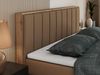 Boxspringbett BELLISSIMO KING, Doppelbett mit Multipocket-Matratze, Polsterbett mit Kopfstütze - 160 x 200 cm - Braun Kunstleder - H4 Bild 3