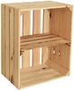 CHICCIE Holzkiste Noa Natur - 1x kurzes Regal geflammt Obstkiste Bild 5
