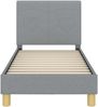 vidaXL Kinderbettgestell mit Kopfteil Hellgrau 70 x 140 cm Stoff 42010979 Bild 5