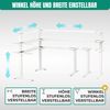 Albatros LIFT L7W Gestell für Eckschreibtisch Höhenverstellbar Elektrisch weiß - Winkelschreibtisch Memoryfunktion-Schreibtischgestell Höhenverstellbar Elektrisch, Stufenlos Bild 2