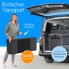 Bestschlaf Klappmatratze Spar-Set inkl. Husse & Transporttasche, Polyester, Schwarz / Grau, 140x195 cm Bild 4