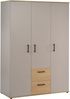 OTTO home Babyzimmer-Komplettset Rieke Bis ins Jugendalter, toll für kleine Zimmer, (Spar-Set, 4-tlg, Kinderbett, Schrank 3 türig, Wickelkommode + Unterbauregal), Farblich abgestimmte Möbelserie Bild 3