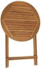 Balkontisch Klapptisch Holztisch Ø 57 cm Rund Gartentisch Tisch Akazie 72,5 cm Bild 4