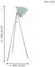 Eglo 49342 Stehlampe DUNDEE Stahl mint, dreibeinig E27 max. 1X40W H:135,5 cm mit Zugschalter Bild 2