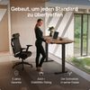Desktronic HomePro Elektrisch höhenverstellbarer Schreibtisch 140x70cm Massive Walnuss/Schwarz mit Memory-Funktion, Anti-Kollisions Technologie, USB-A und USB-C-Ladeanschlüssen Bild 2