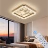 Eurotondisplay LED Deckenleuchte LED Deckenleuchte Fernbedienung Lichtfarbe/Helligkeit einstellbar, LED fest integriert, Warmweiß, Neutralweiß, Kaltweiß, Mit Fernbedienung Lichtfarbe- und Helligkeit einstellbar Bild 3