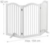 Relaxdays Weißes Absperrgitter 92 cm hoch Bild 3