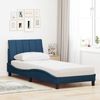 vidaXL Bett mit Matratze "Hanko" Blau 90x190 cm Stoff 3310502 Bild 3