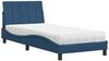 vidaXL Bett mit Matratze "Hanko" Blau 90x190 cm Stoff 3310502 Bild 2