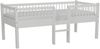 FORREST Buche Junior-Spielbett 90x200 cm, inkl. Lattenrost und Leiter, Ausf. Buche massiv weiß lackiert Bild 3